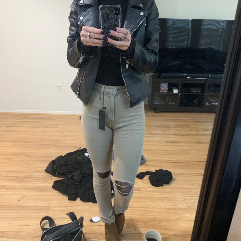 🆕 Carmar 'Robin' Taupe Skinny Jeans 26 - Picture 5 of 7